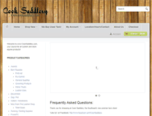 Tablet Screenshot of cooksaddlery.com